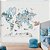 Papel de Parede Personalizado Quarto Menino Mapa Mundi Animais Azul - Imagem 1