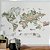 Papel de Parede Personalizado Quarto Menino Mapa Mundi Animais Verde - Imagem 1