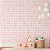 Papel de Parede Infantil Personalizado Xadrez Floral Rosa - Imagem 1