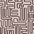 Papel de Parede Personalizado Abstrato Maze Chocolate - Imagem 2