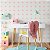 Papel de Parede Personalizado Quarto Menina Geométrico Losangos Rosa - Imagem 1