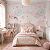 Papel de Parede Personalizado Quarto Infantil Menina Bolas e Estrelas - Imagem 1