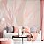 Papel de Parede Personalizado Abstrato Folhagem Nuance Rose - Imagem 1