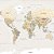 Papel de Parede Personalizado Mapa do Mundo Areia - Imagem 2