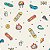 Papel de Parede Infantil Personalizado Skate Icons - Imagem 2