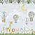 Papel de Parede Infantil Personalizado Safari Balões - Imagem 1