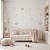 Papel de Parede Infantil Personalizado Quarto de Menina Flores Abstratas Sob Medida - Imagem 1