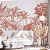 Papel de Parede Personalizado Palm Trees Monocromática Mocha Mousse Sob Medida - Imagem 2