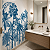 Papel de Parede Personalizado Palm Trees Monocromática Azul Sob Medida - Imagem 1