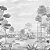 Papel de Parede Personalizado Casa de Campo Monocromatico Cinza Sob Medida - Imagem 2