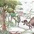 Papel de Parede Infantil Personalizado Quarto Dinossauros em Ação Sob Medida - Imagem 2