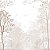Papel de Parede Personalizado Floresta dos Pássaros Bege Sob Medida - Imagem 2
