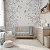 Papel de Parede Infantil Fofo Monocromático Azul Personalizado Sob Medida - Imagem 1
