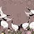 Papel de Parede Personalizado Cisnes e Flores Rosê Envelhecido Sob Medida - Imagem 2