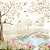 Papel de Parede Infantil Personalizado Jardim Encantado com Corujinha Sob Medida - Imagem 2
