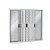 Veneziana 6 Folhas 1.00 X 1.20 C/Grade Alumínio Branco Esquadrisul - Imagem 1
