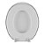 Assento Sanitário Oval Almofadado Decorado "Zona de Conforto" Branco Astra - Imagem 5