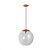 Pendente Catar Bola Transparente 20CM Cobre  PD2186/1CO_FO - KIN LIGHT - Imagem 1