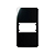 Placa 1P Com Suporte Para Condulete 021880 - Margirius Sleek Black - Imagem 1