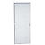 Porta Lambril Fortsul Alumínio Branco com Fechadura Esquerdo 210x90cm - Imagem 1