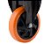 Rodizio Fixo Flpb 514 5" pu.e Preto Laranja 4809 Colson - Imagem 2
