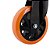 Rodizio Giratorio Glpb 614 6" Pu.e Preto Laranja 4795 Colson - Imagem 2
