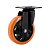 Rodizio Giratorio Glpb 614 6" Pu.e Preto Laranja 4795 Colson - Imagem 1
