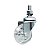 Rodizio Giratorio Glpb 210 2" com Espiga e Roda em Pvc Gel cristal 3908 Colson - Imagem 1
