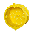 Caixa Luz Octogonal Com Fundo Móvel Flexível 4x4 Amarela - Krona - Imagem 1