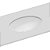 Cuba de Embutir sem Mesa sem Ladrão Oval 495x330MM Branco Incepa - Imagem 4