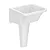 Tanque de Louça com coluna GG 47L 66x57CM Branco Incepa - Imagem 1