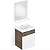 Toucador Celite Like 1 Gabinete + Espelho 41X34 Wengue Branco - Imagem 1
