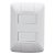 Conjunto 2 Interruptor Simples Aria 6A 250V Branco Tramontina - Imagem 1