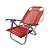 Cadeira de Praia Reclinável Copacabana Vermelha em Alumínio BTF - Imagem 1