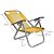 Cadeira de Praia BTF Reclinável Alta Ipanema Amarela em Alumínio - Imagem 2