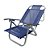 Cadeira de Praia Reclinável Copacabana Azul Royal em Alumínio BTF - Imagem 1