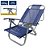 Cadeira de Praia Reclinável Copacabana Azul Royal em Alumínio BTF - Imagem 3