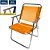 Cadeira de Praia BTF Varanda Extra Larga 130 Kg. Laranja em Alumínio - Imagem 3