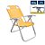 Cadeira de Praia Reclinável Grand Ipanema Amarela em Alumínio BTF - Imagem 3
