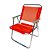 Cadeira de Praia BTF Varanda Extra Larga 130 Kg. Vermelha em Alumínio - Imagem 1
