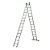 Escada BTF Extensiva 14x2 Degraus em Alumínio - Imagem 2