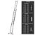 Escada BTF Extensiva 13x2 Degraus em Alumínio - Imagem 4