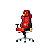 Cadeira Gamer Cooler Master Caliber X2 Street Fighter 6 KEN Vermelho/preto - Imagem 4