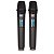 Microfone Uhf-600 Duplo De Mão Multifrequência Sem Fio Sauhf600pro - Imagem 2