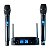 Microfone Sem Fio Digital Multifrequencia Ls916 Preto - Imagem 1