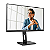 Monitor 21,5" Aoc 22P2Um Led Wide Fhd Bordas Ultrafinas Base Ajustavel - Imagem 1