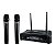 Microfone Digital Sem Fio De Mao Duplo Uhf 300d - Imagem 1