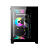 Gabinete Gamer Liketec Kirra Black Rgb Com Fan Micro Atx Preto 2033 - Imagem 1