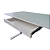 Mesa Eletrica Ergomagic Santana Com Motor 1 Placa Branca 093-0023 - Imagem 2