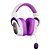 Headset Gamer RedragonZeus x Branco c/ Roxo RGB - H510WP-RGB - Imagem 2